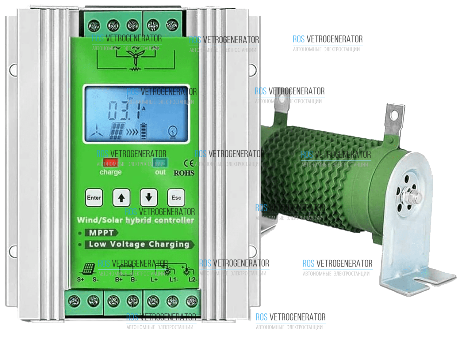 Контроллер заряда ветросолнечный RVK G1000/1000W купить в Астане по цене 28  533 руб